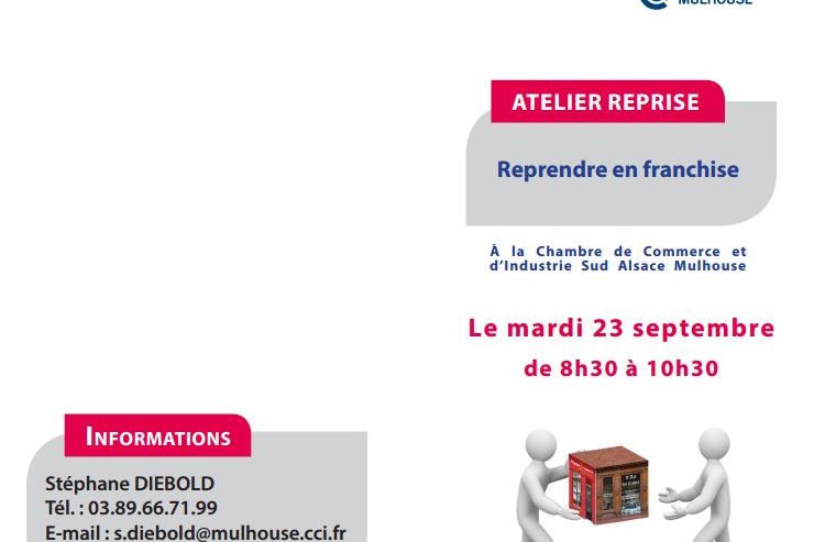 Atelier reprendre une franchise à la CCI Mulhouse
