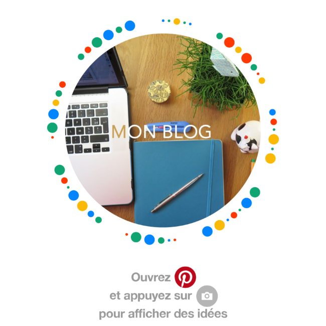 Utilisez le pincode pour voir les articles de mon blog sur Pinterest