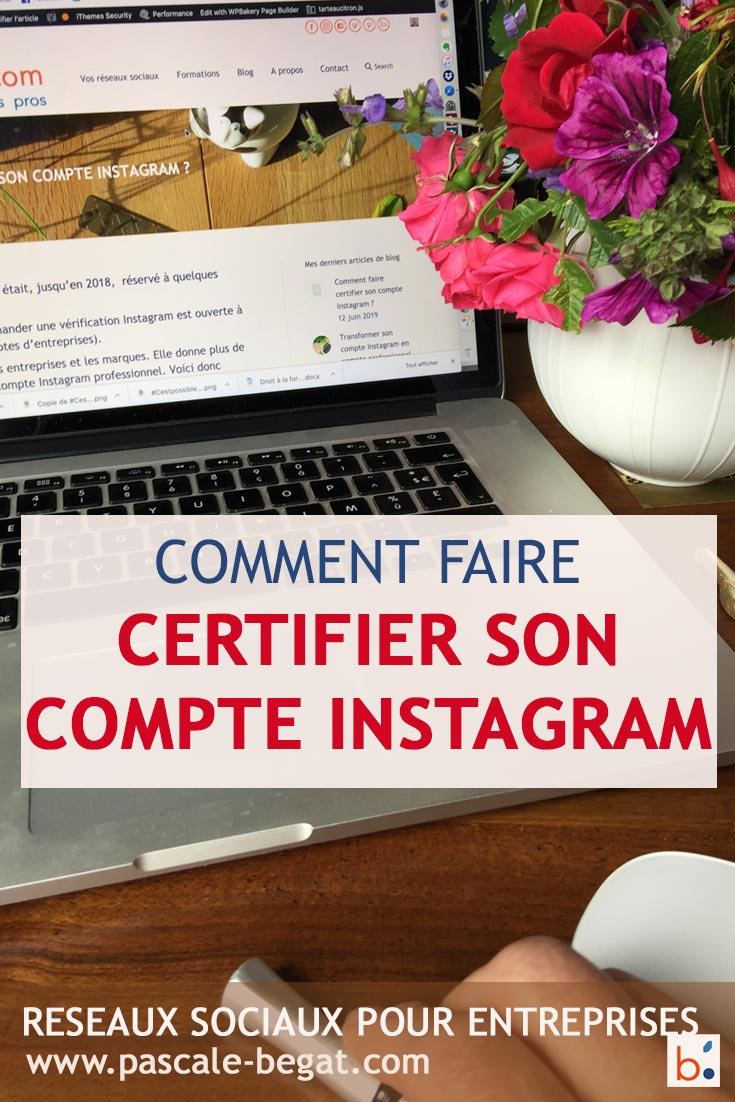 certifier compte instagram