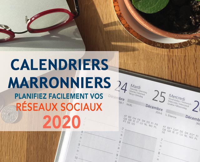 calendrier marronniers 2020